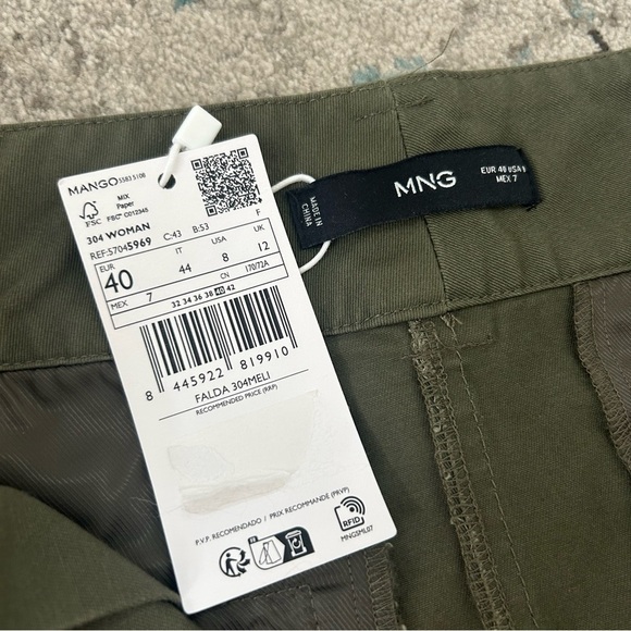 MANGO Women's Pleated Miniskirt NWT - Picture 5 of 9